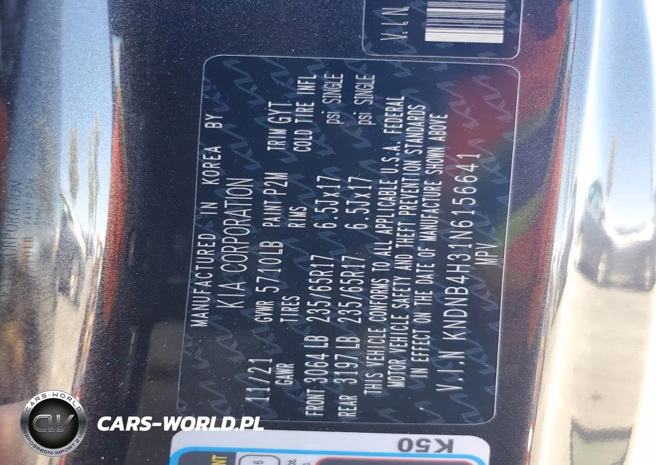 2022 Kia Carnival Lx VIN:KNDNB4H31N6156641 - 13