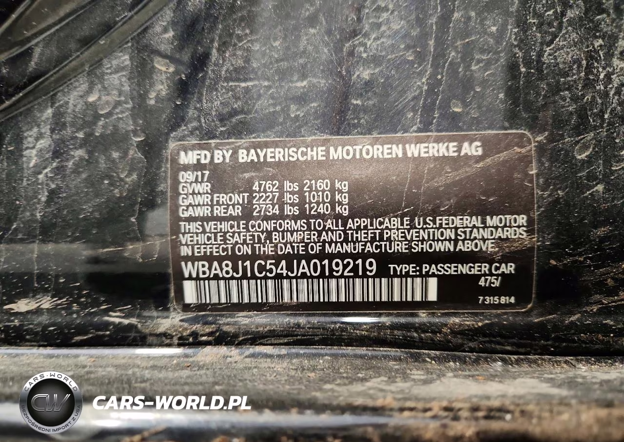 2018 BMW 328 D xDrive VIN:WBA8J1C54JA019219 - 13