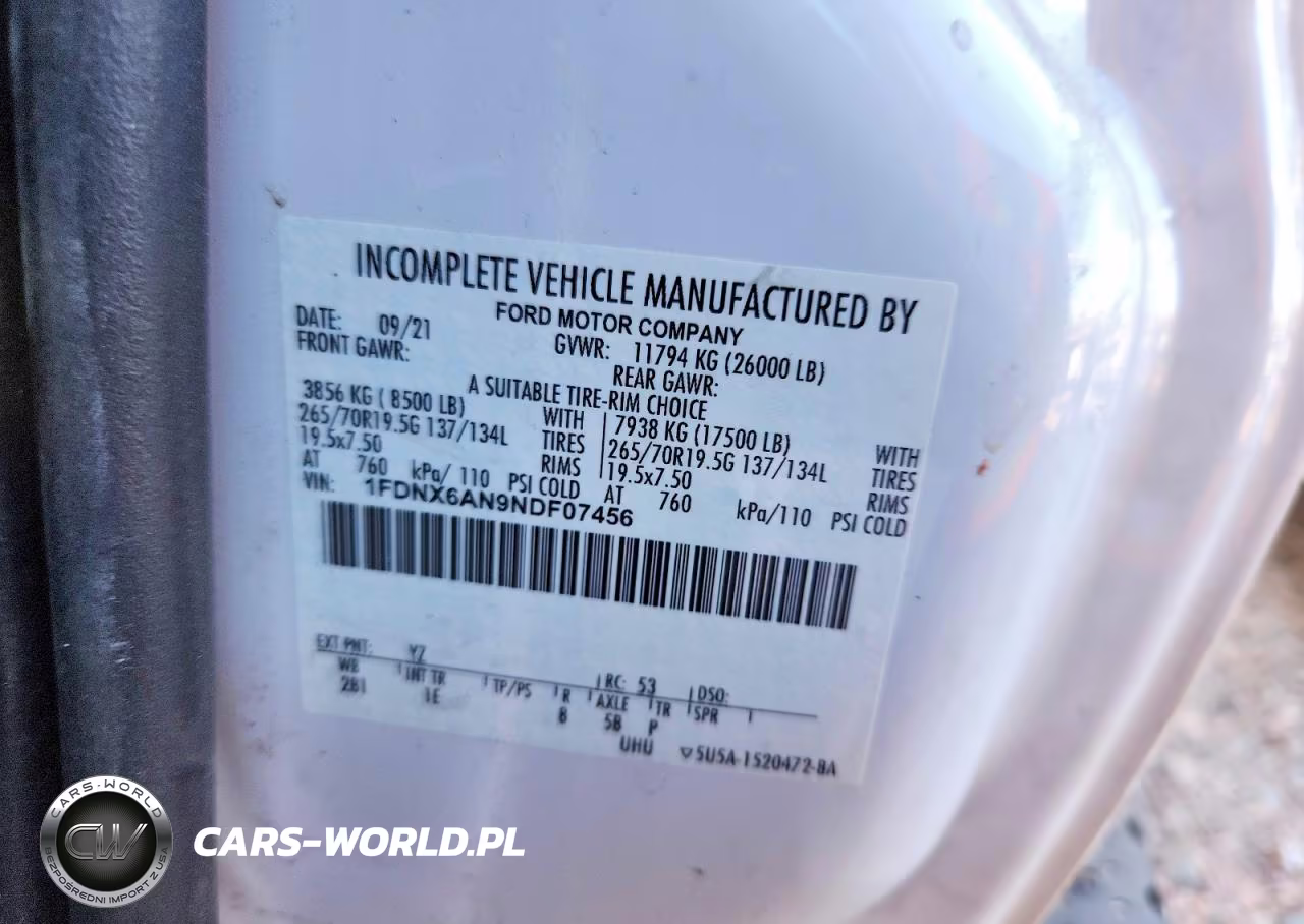 2022 Ford F650 Super Duty Box Truck VIN:1FDNX6AN9NDF07456 - 12