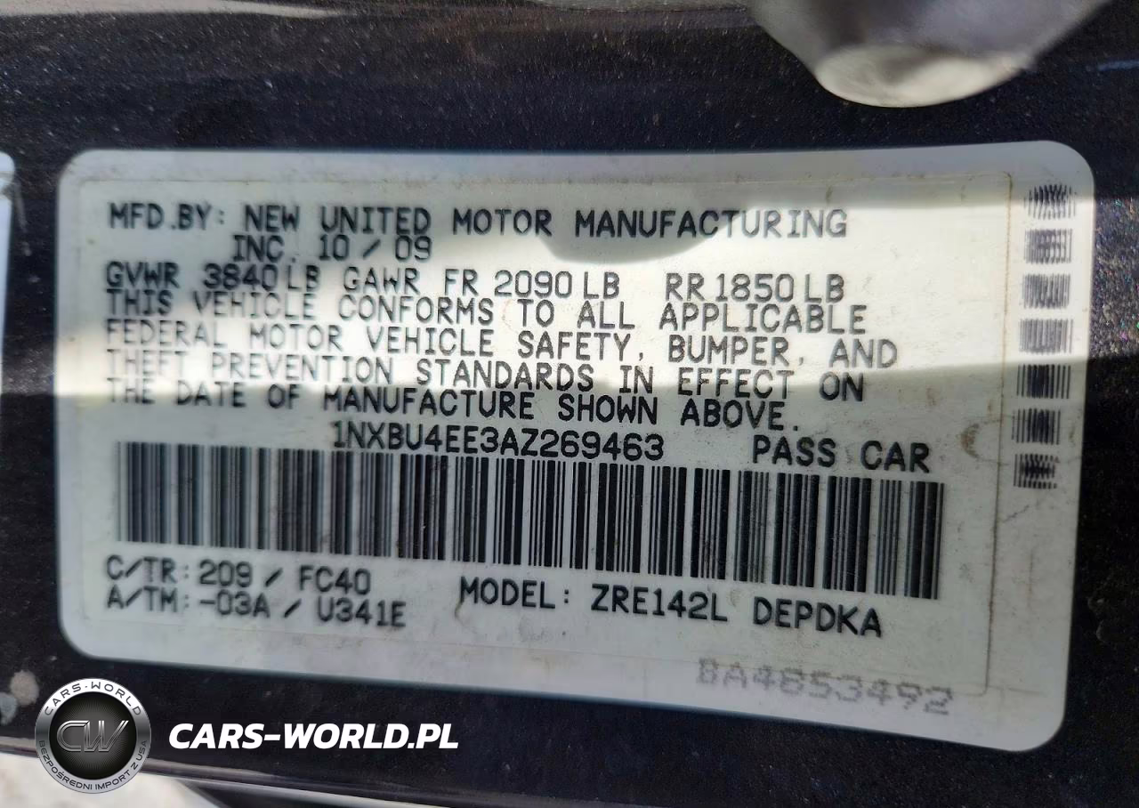 2010 Toyota Corolla Le VIN:1NXBU4EE3AZ269463 - 12