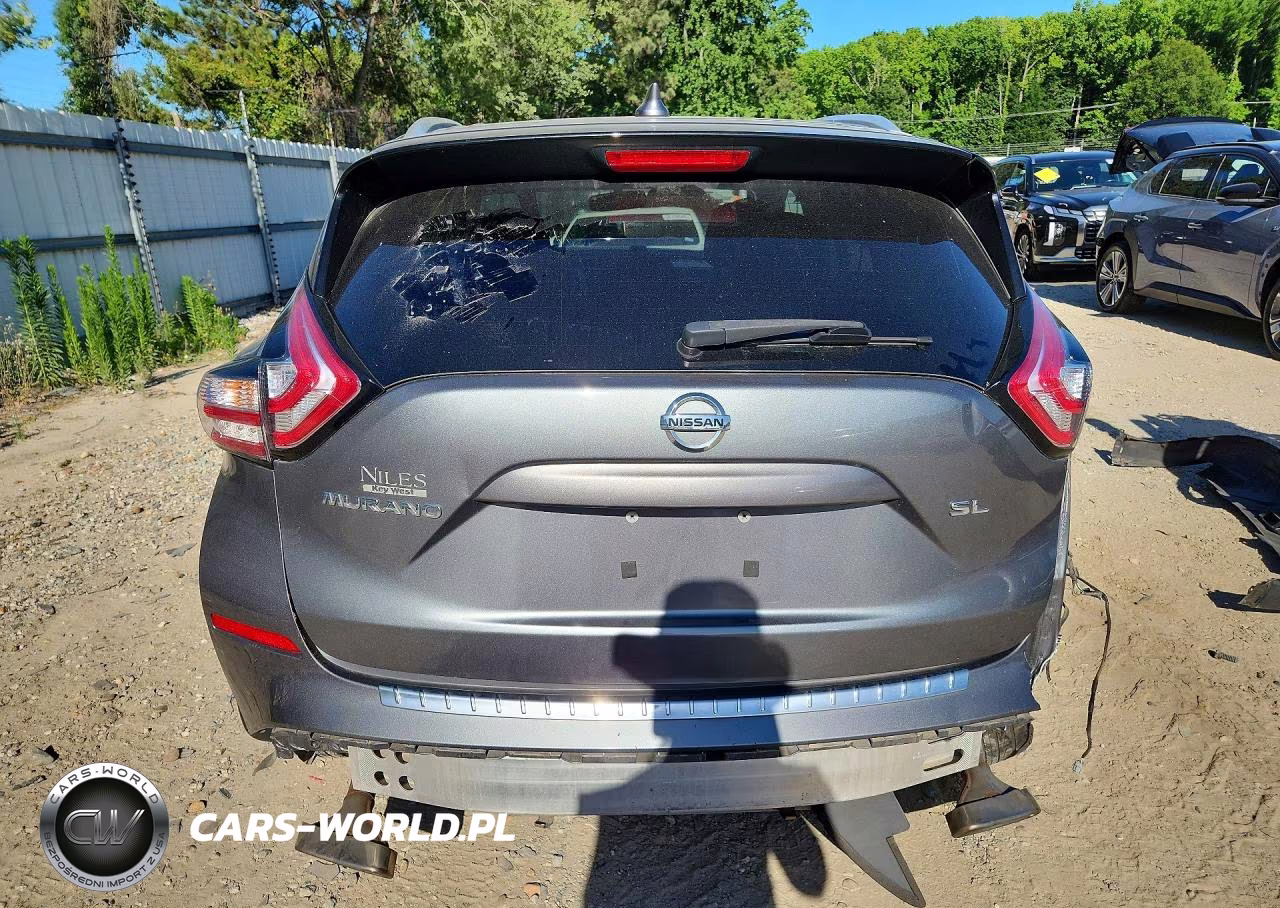 2017 Nissan Murano Sl VIN:5N1AZ2MG2HN164325 - 6