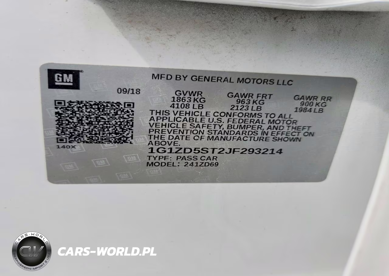 2018 Chevrolet Malibu Lt VIN:1G1ZD5ST2JF293214 - 12