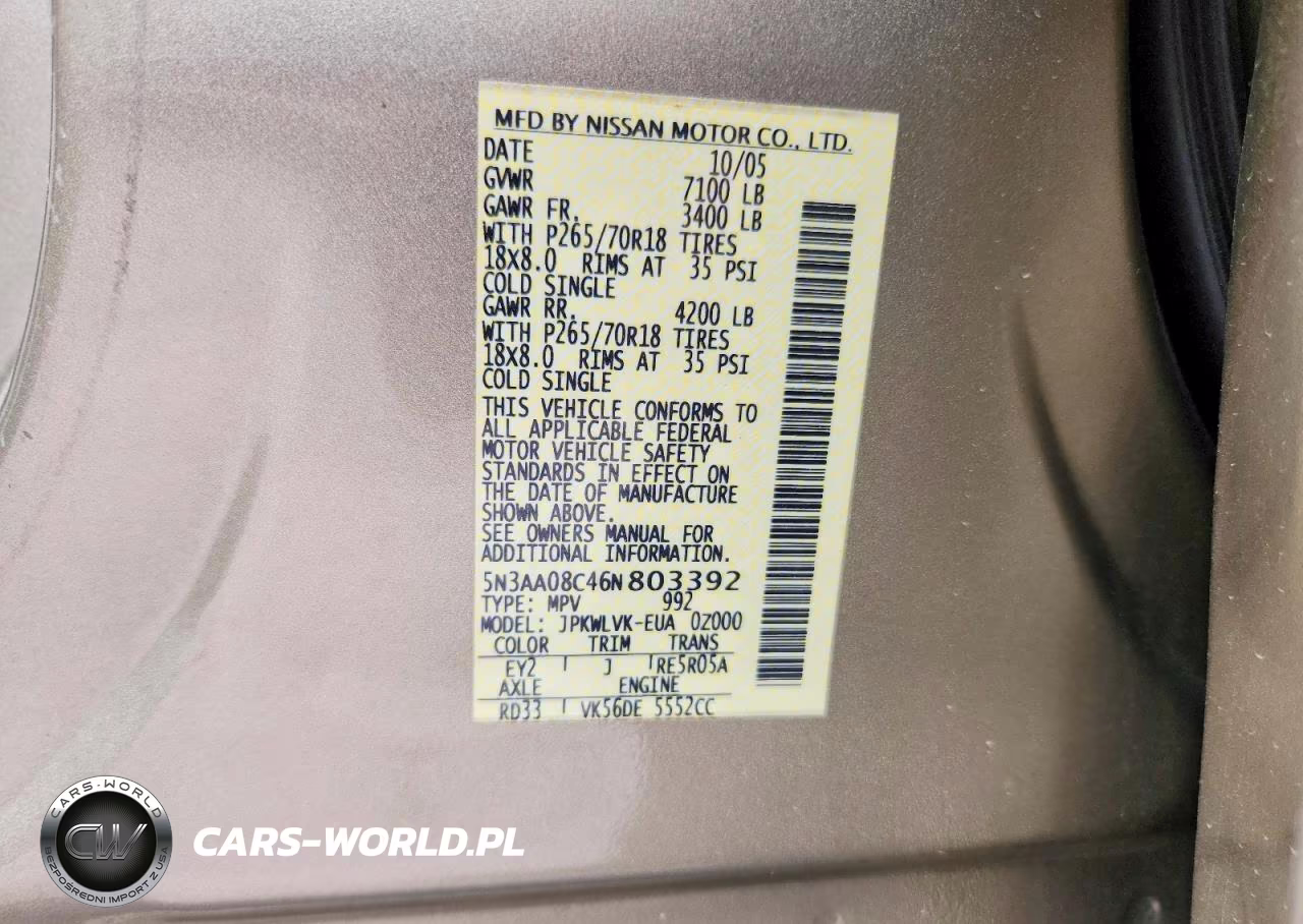 2006 Infiniti Qx56 Base VIN:5N3AA08C46N803392 - 13