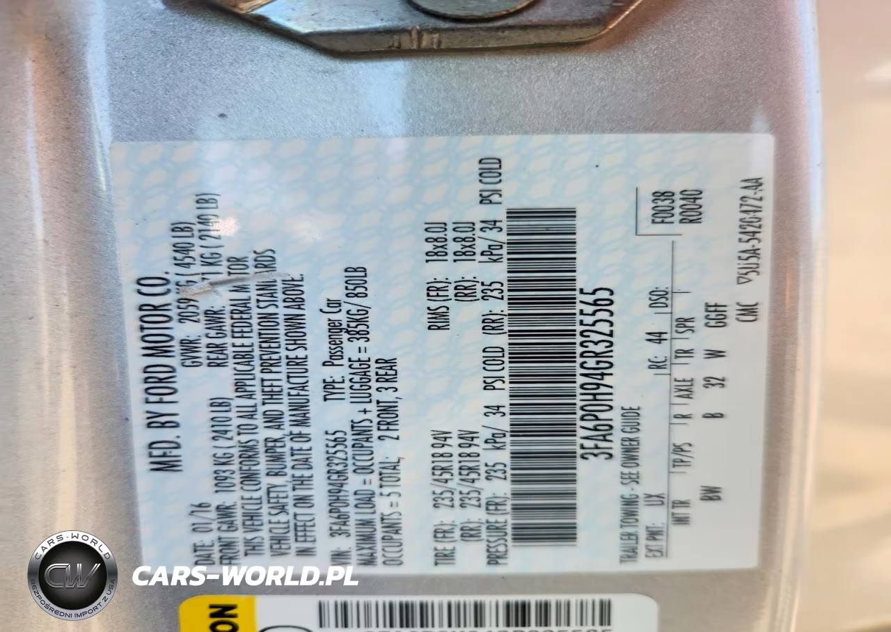 2016 Ford Fusion Se VIN:3FA6P0H94GR325565 - 13