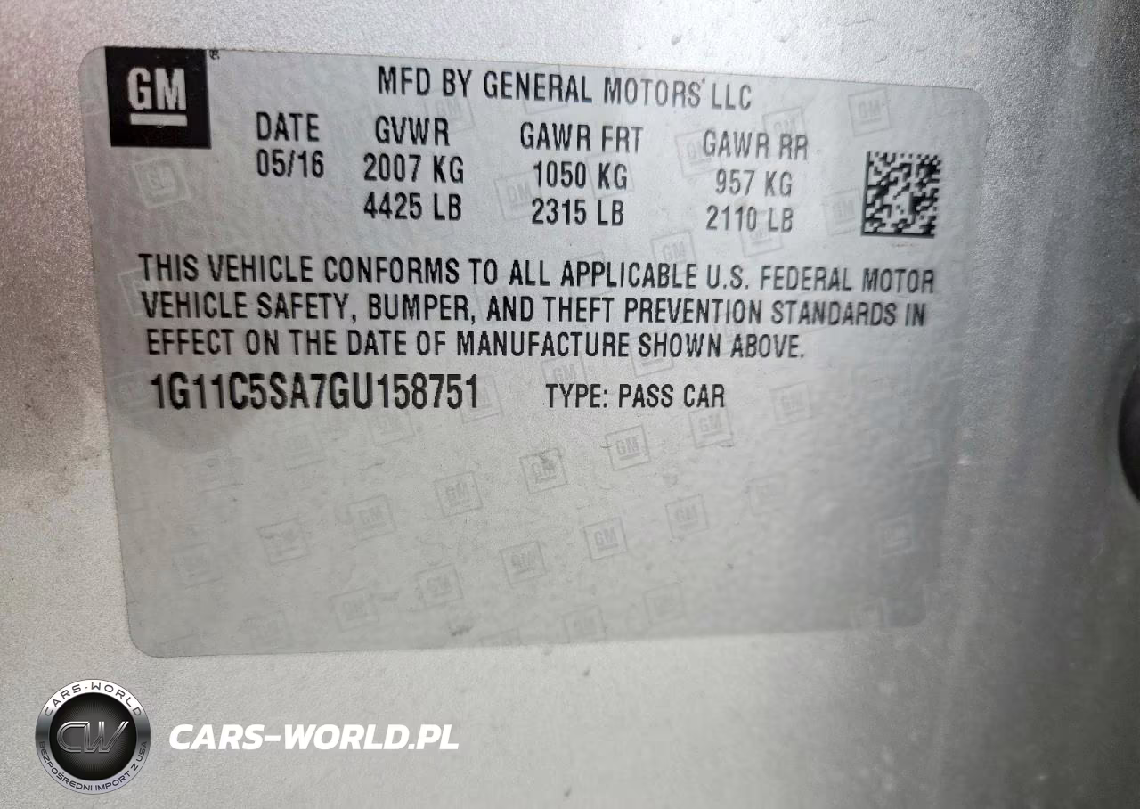 2016 Chevrolet Malibu Limited Lt VIN:1G11C5SA7GU158751 - 12