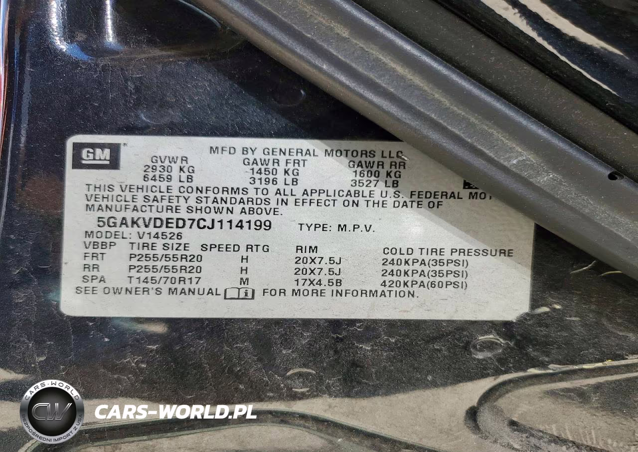 2012 Buick Enclave VIN:5GAKVDED7CJ114199 - 13