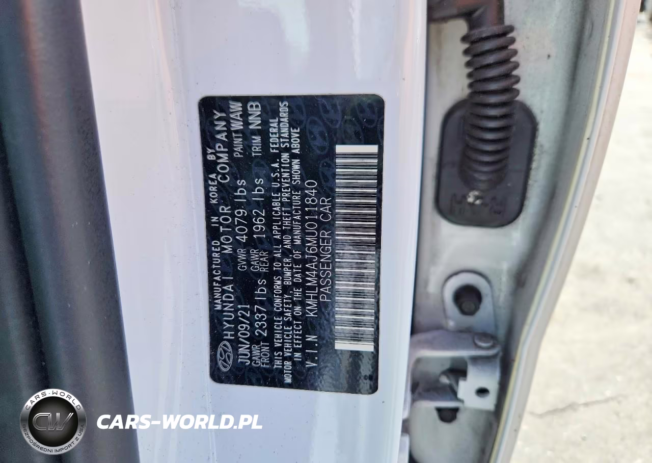 2021 Hyundai Elantra Blue VIN:KMHLM4AJ6MU011840 - 13