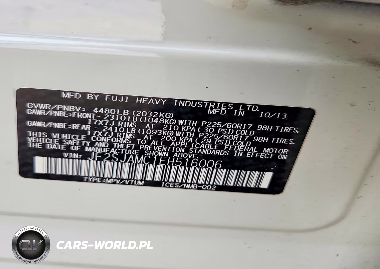 2014 Subaru Forester 2.5I Touring VIN:JF2SJAMC1EH516006 - 13
