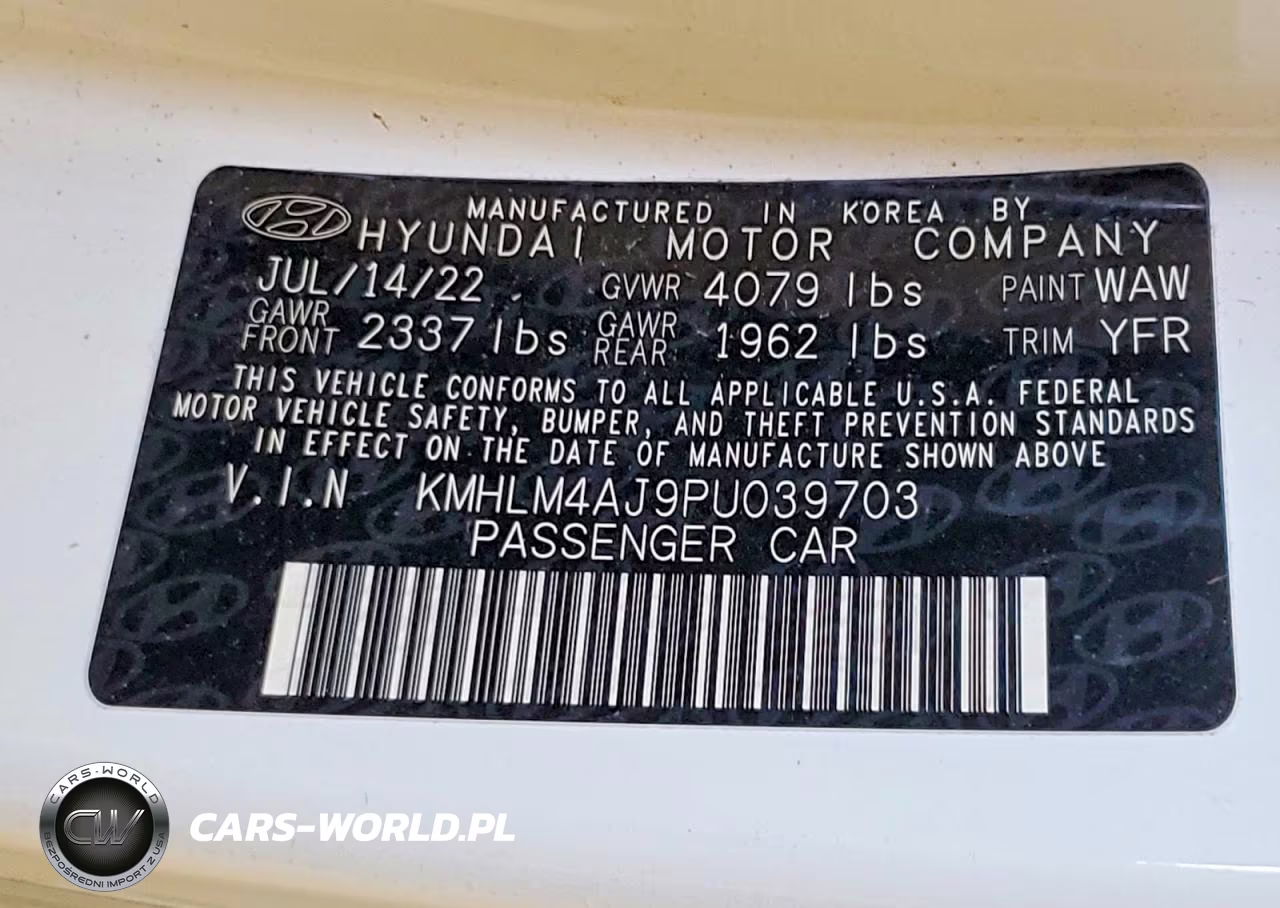 2023 Hyundai Elantra Blue VIN:KMHLM4AJ9PU039703 - 12