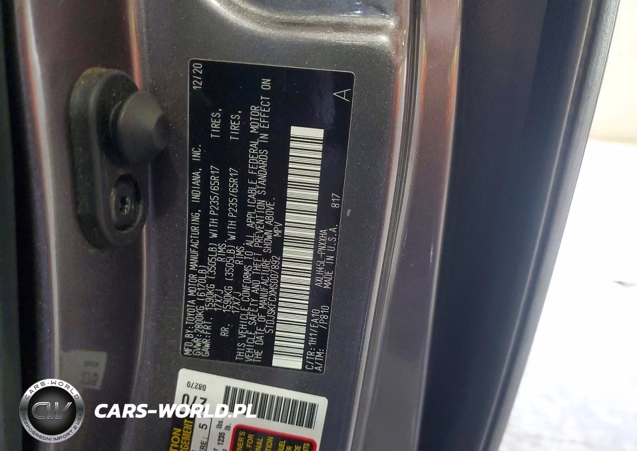 2021 Toyota Sienna Xle VIN:5TDJSKFCXMS007892 - 13