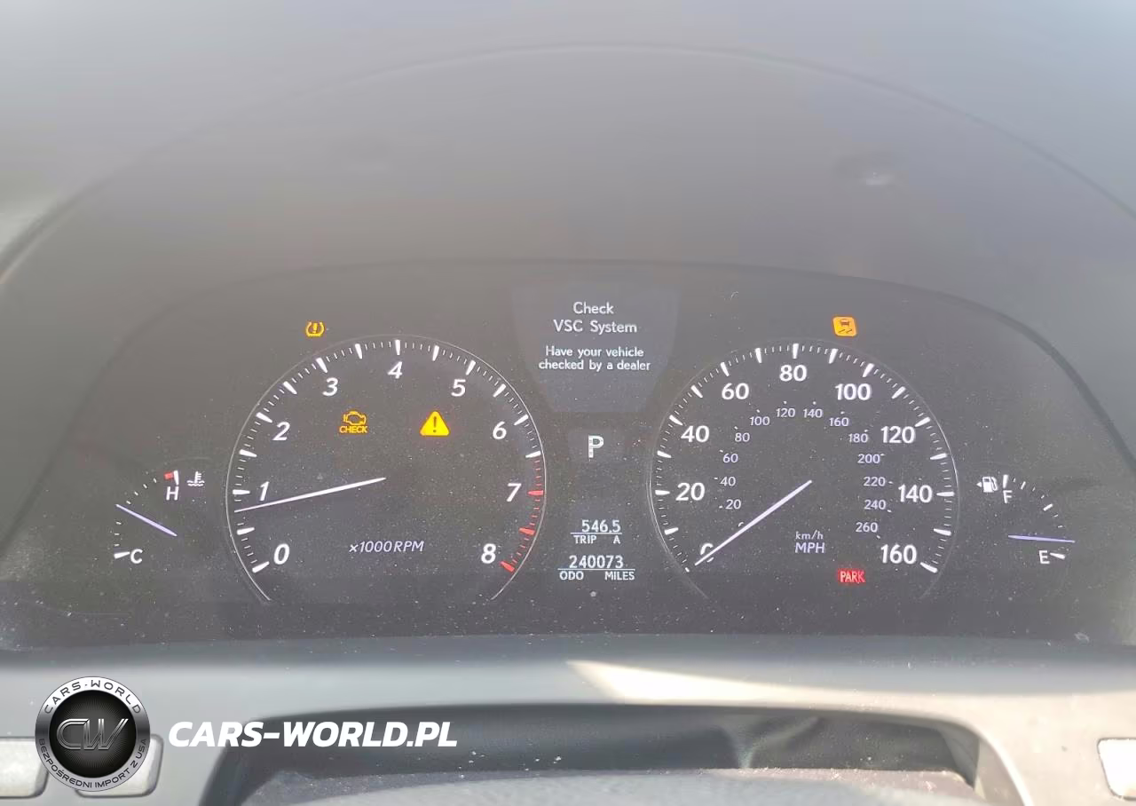 2007 Lexus Ls 460 VIN:JTHBL46F075005519 - 9