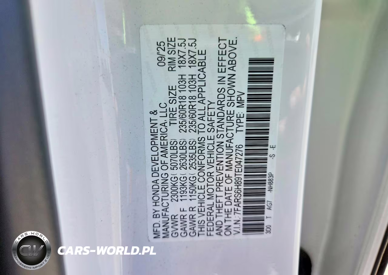 2026 Honda Cr-V Se VIN:7FARS6H89TE047276 - 13
