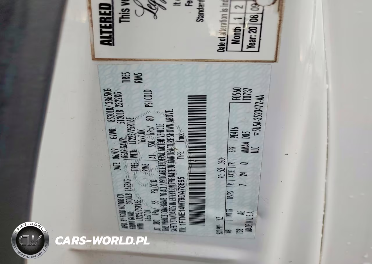 2009 Ford E150 Delivery Van VIN:1FTNE14W79DA78695 - 13