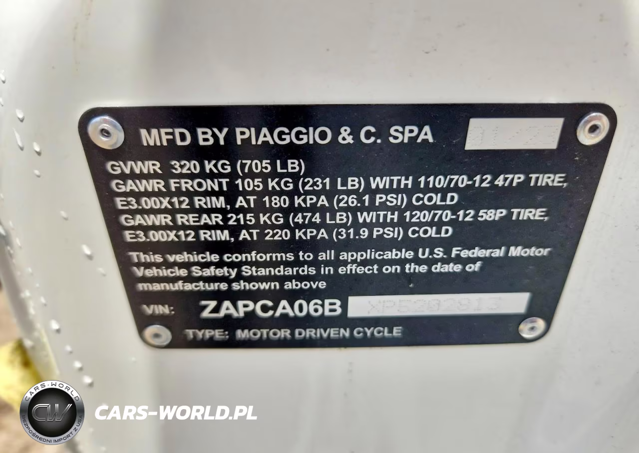 2023 Vespa Primavera-Sprint 50 VIN:ZAPCA06BXP5202813 - 9