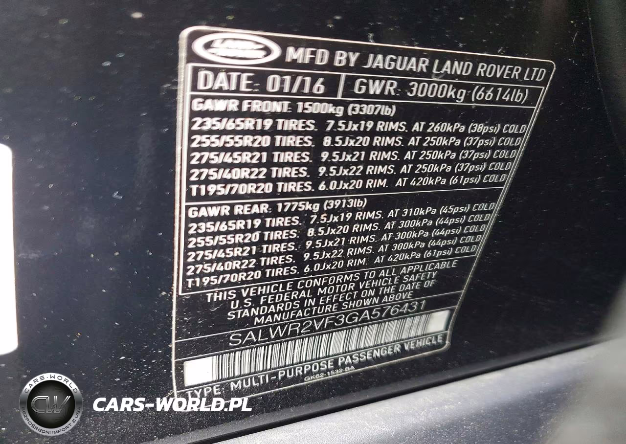 2016 Land Rover Range Rover Sport Hse VIN:SALWR2VF3GA576431 - 13