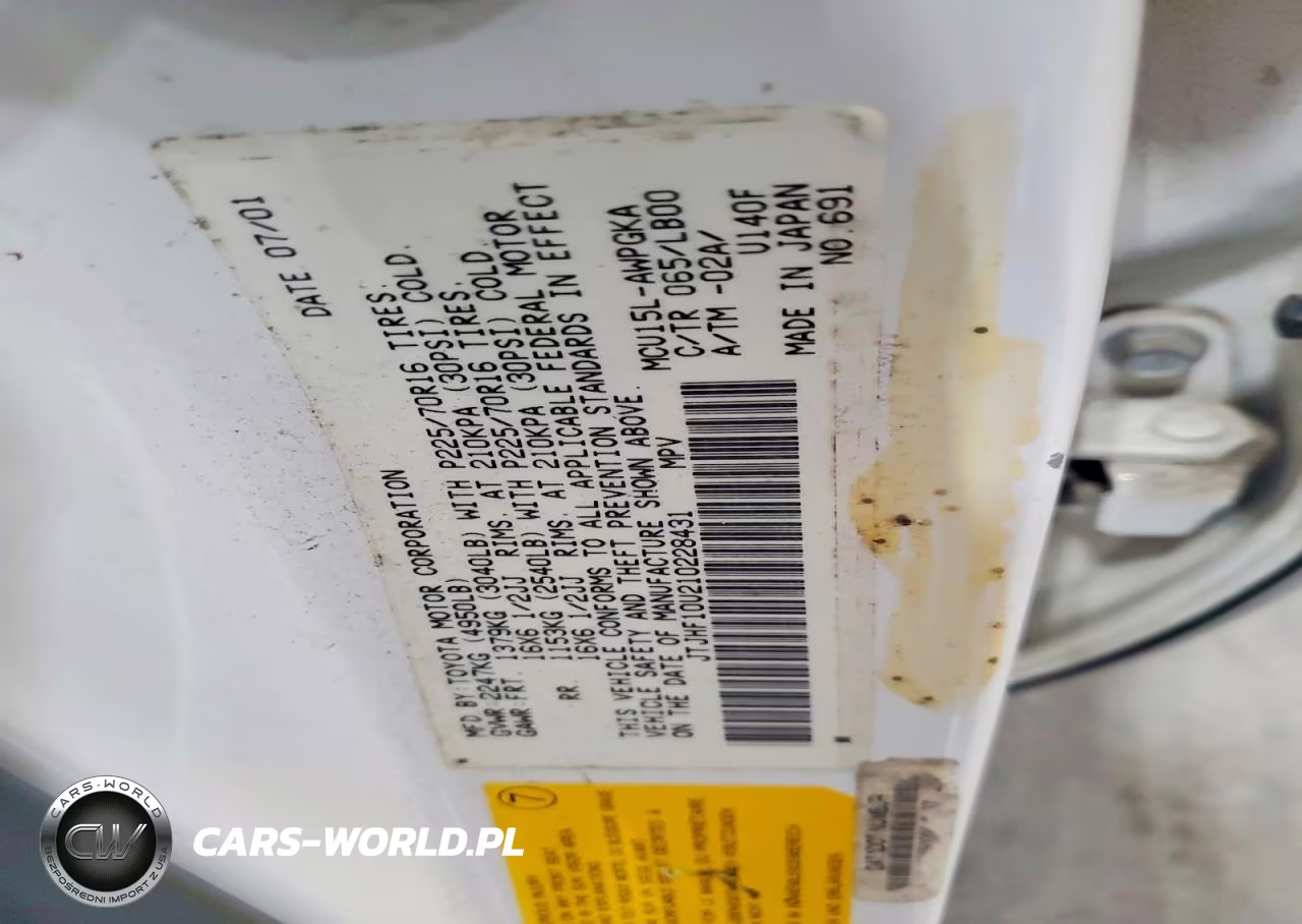 2001 Lexus Rx 300 VIN:JTJHF10U210228431 - 13