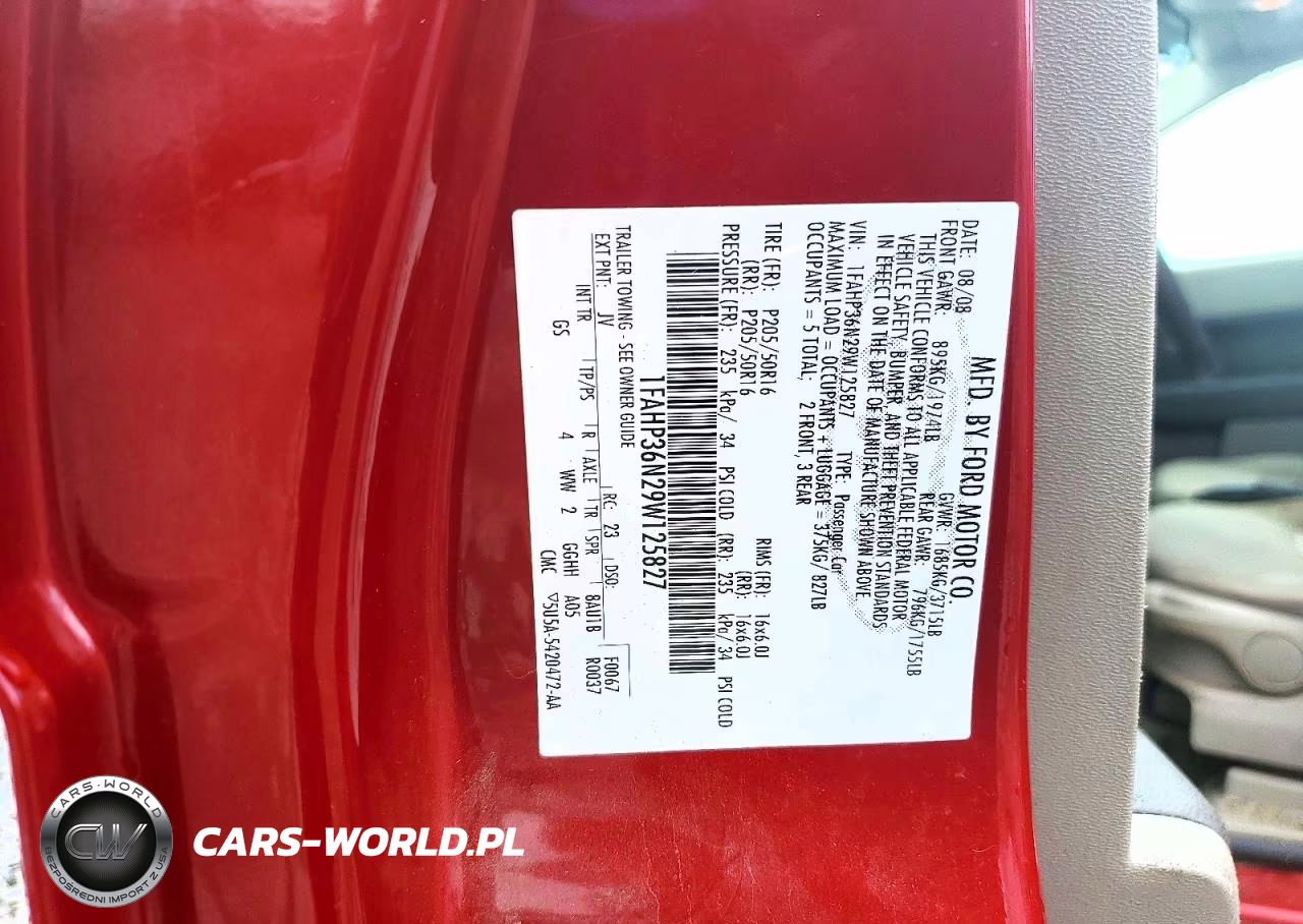 2009 Ford Focus Ses VIN:1FAHP36N29W125827 - 12