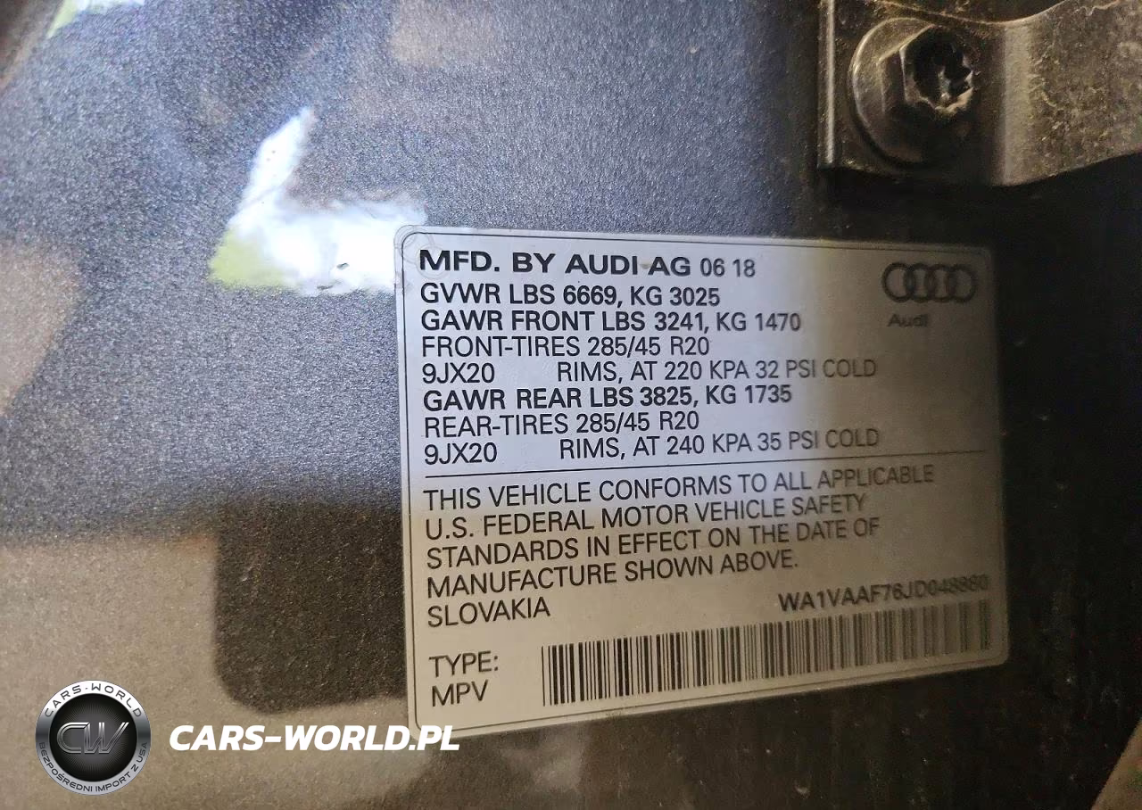 2018 Audi Q7 Prestige VIN:WA1VAAF76JD048880 - 13