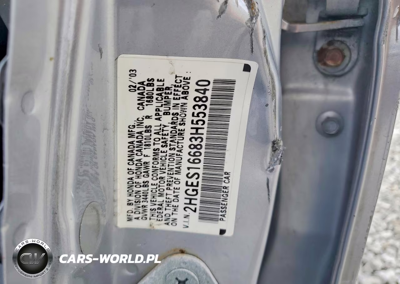 2003 Honda Civic Lx VIN:2HGES16683H553840 - 12