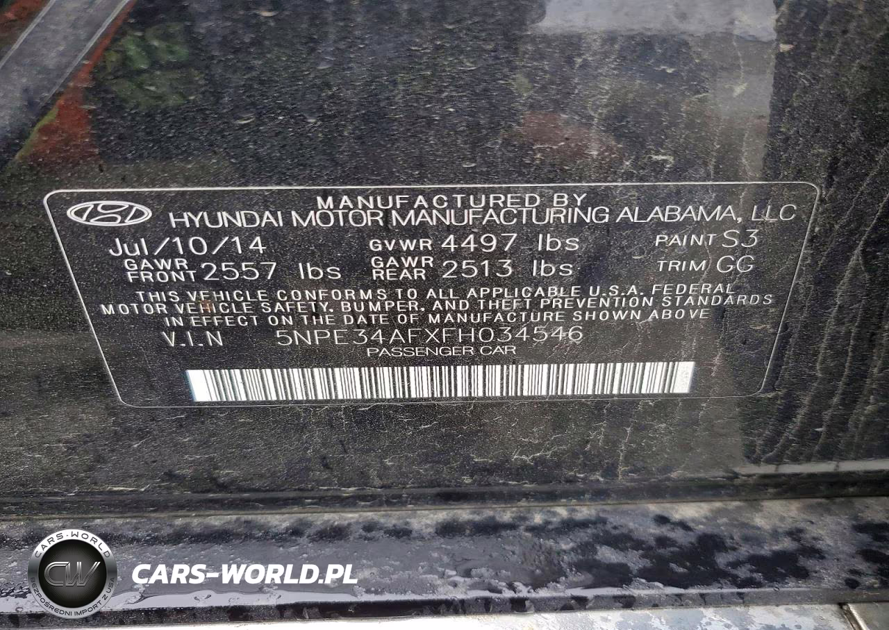 2015 Hyundai Sonata Sport VIN:5NPE34AFXFH034546 - 12