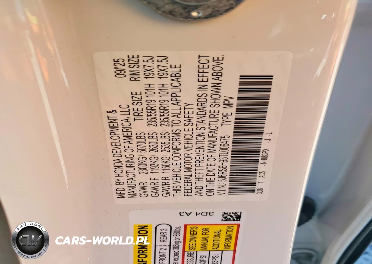 2026 Honda Cr-V Hybrid Awd Sport Touring VIN:5J6RS6H93TL006475 - 13