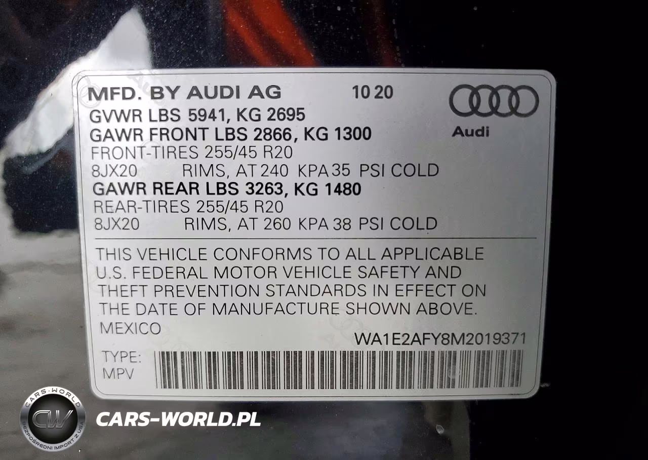 2021 Audi Q5 E Quattro Premium Plus VIN:WA1E2AFY8M2019371 - 12