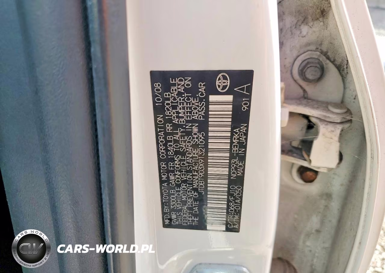 2009 Toyota Yaris Base VIN:JTDBT903X91321095 - 12