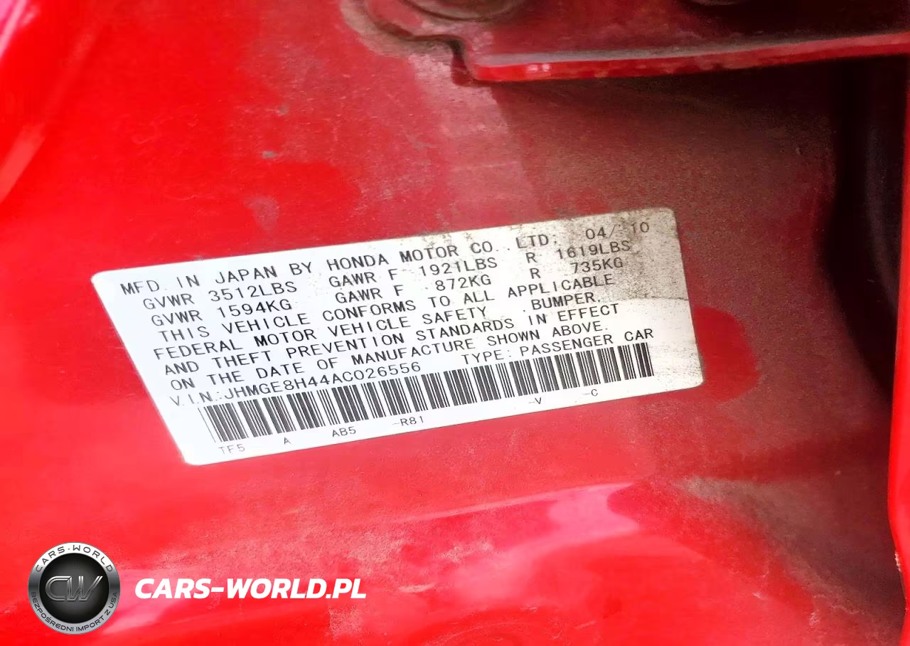 2010 Honda Fit Sport VIN:JHMGE8H44AC026556 - 13