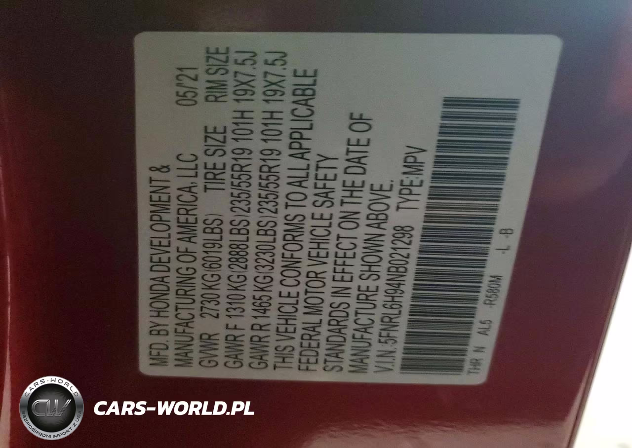 2022 Honda Odyssey Elite VIN:5FNRL6H94NB021298 - 13