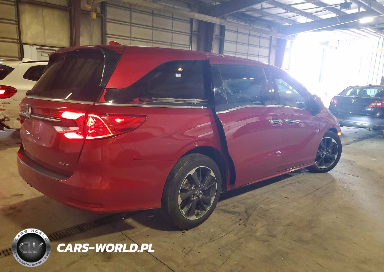 2022 Honda Odyssey Elite VIN:5FNRL6H94NB021298 - 3