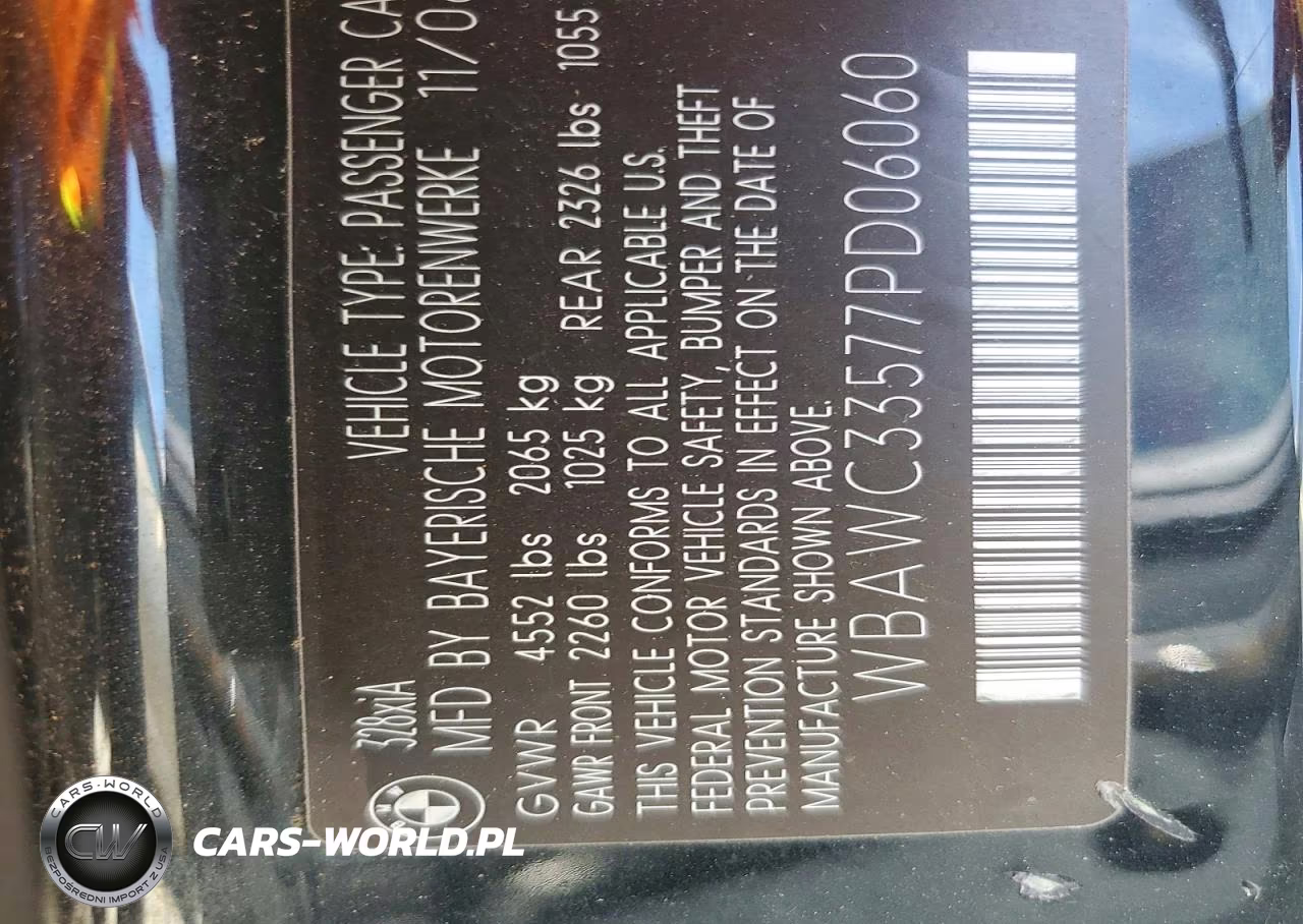 2007 BMW 328 Xi VIN:WBAWC33577PD06060 - 12