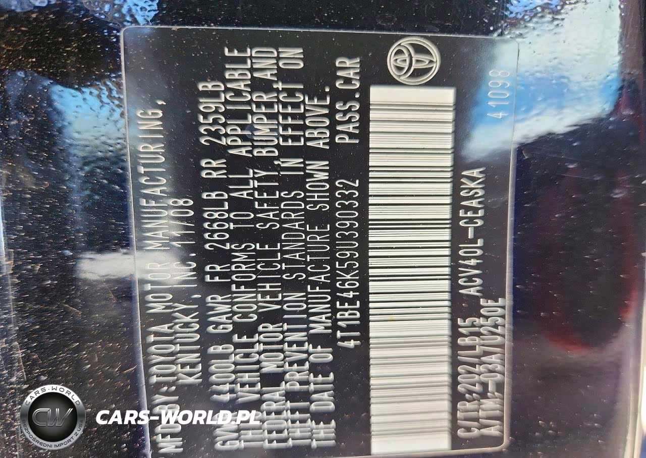 2009 Toyota Camry Se VIN:4T1BE46K59U390332 - 13