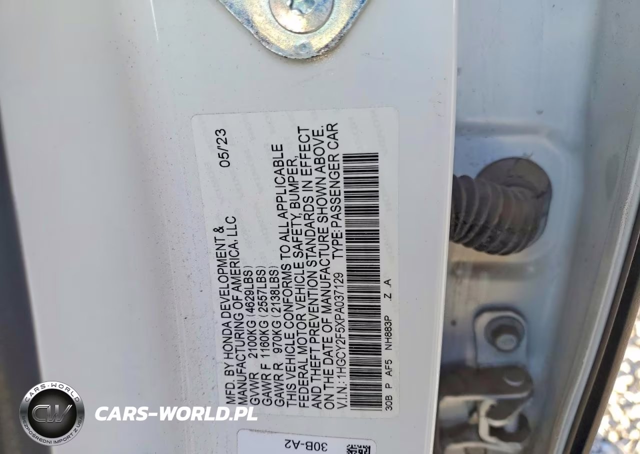 2023 Honda Accord Hybrid Sport VIN:1HGCY2F5XPA037129 - 13