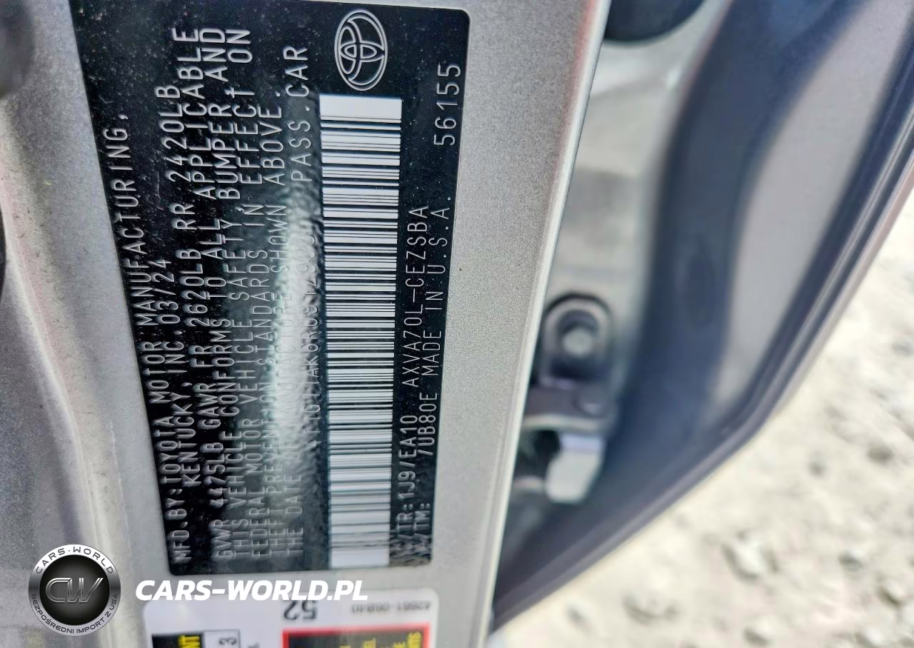 2024 Toyota Camry Se VIN:4T1G11AK6RU912909 - 12