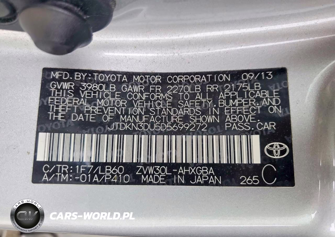 2013 Toyota Prius Four VIN:JTDKN3DU5D5699272 - 12