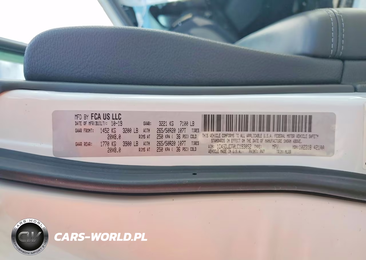 2020 Dodge Durango R VIN:1C4SDJCT0LC193052 - 13