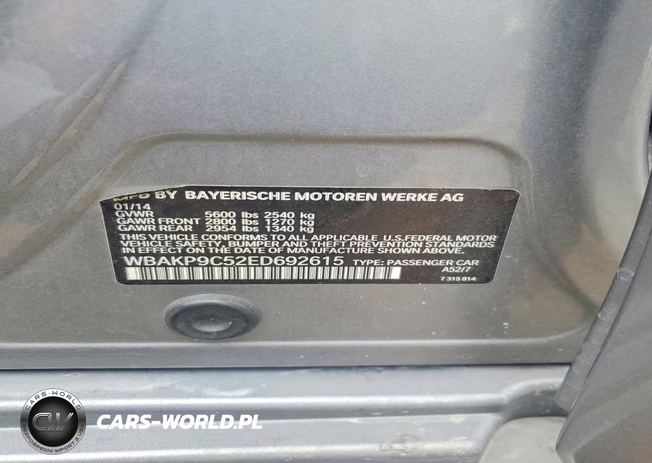 2014 BMW 550 Xi VIN:WBAKP9C52ED692615 - 12