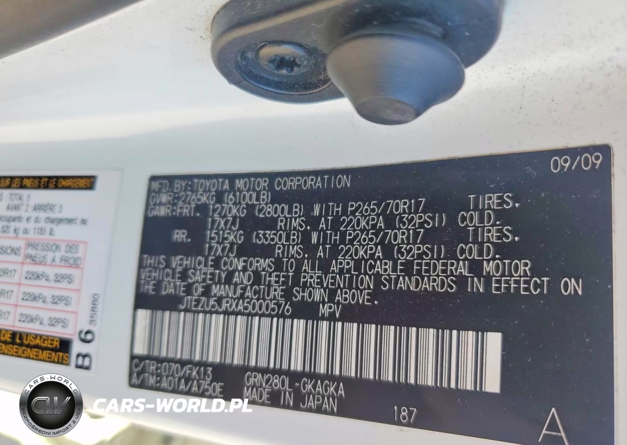 2010 Toyota 4Runner Sr5 VIN:JTEZU5JRXA5000576 - 13
