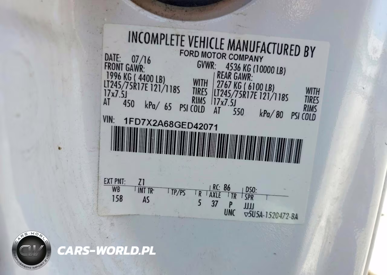 2016 Ford F250 Super Duty VIN:1FD7X2A68GED42071 - 12