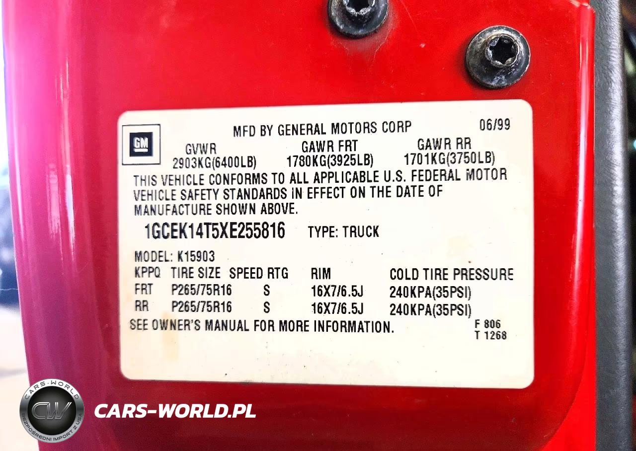 1999 Chevrolet Silverado K1500 VIN:1GCEK14T5XE255816 - 12
