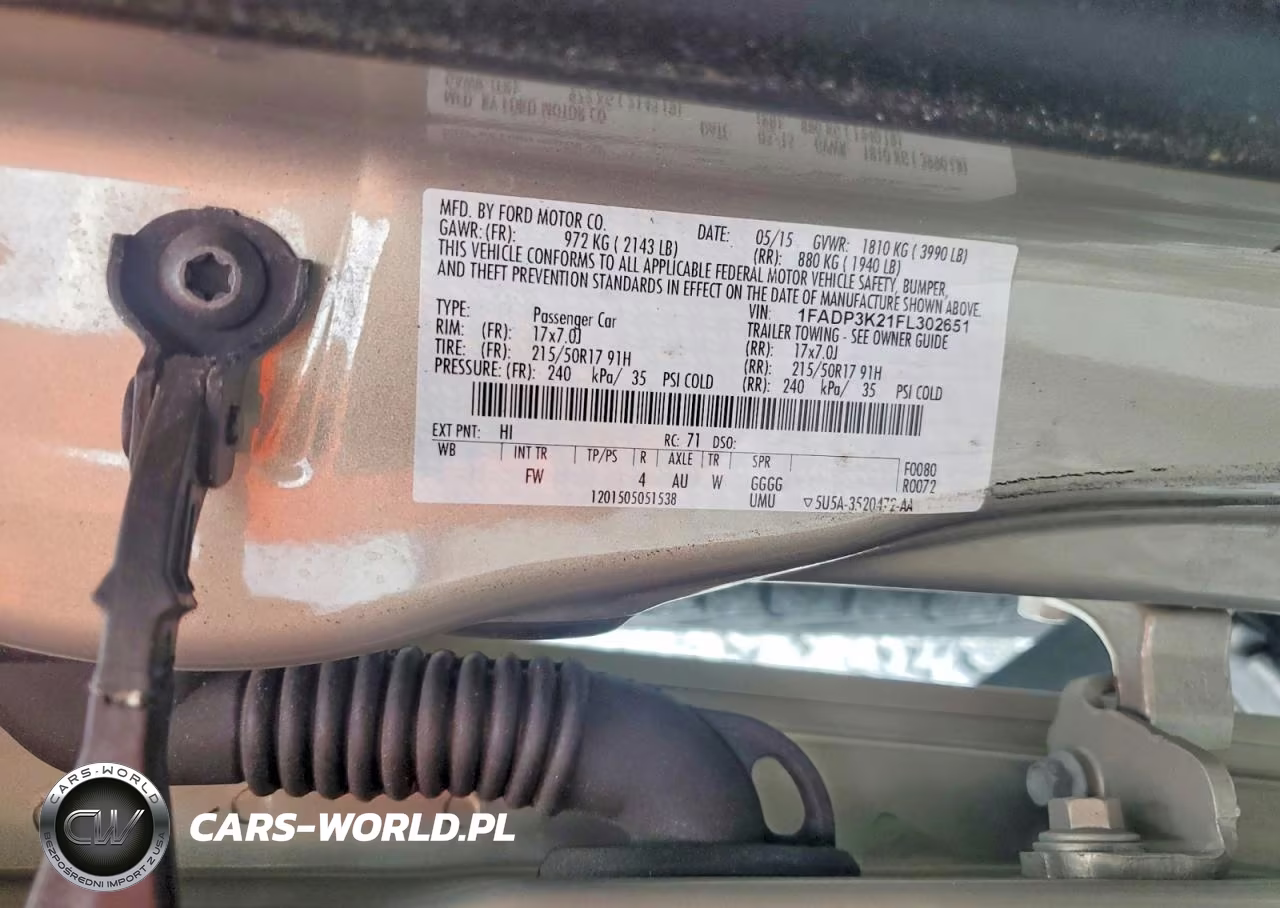 2015 Ford Focus Se VIN:1FADP3K21FL302651 - 12
