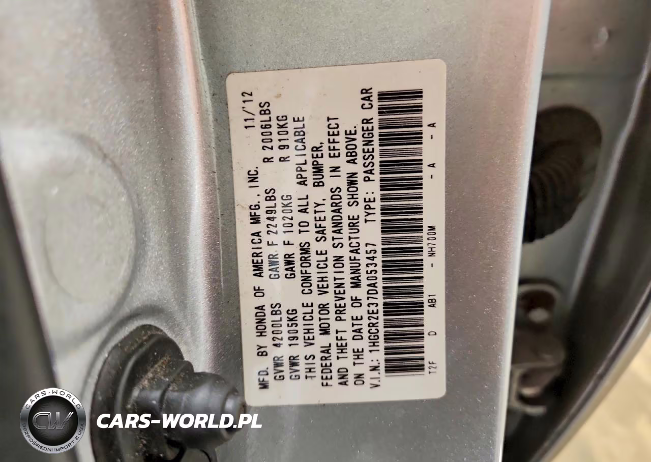 2013 Honda Accord Lx VIN:1HGCR2E37DA053457 - 13