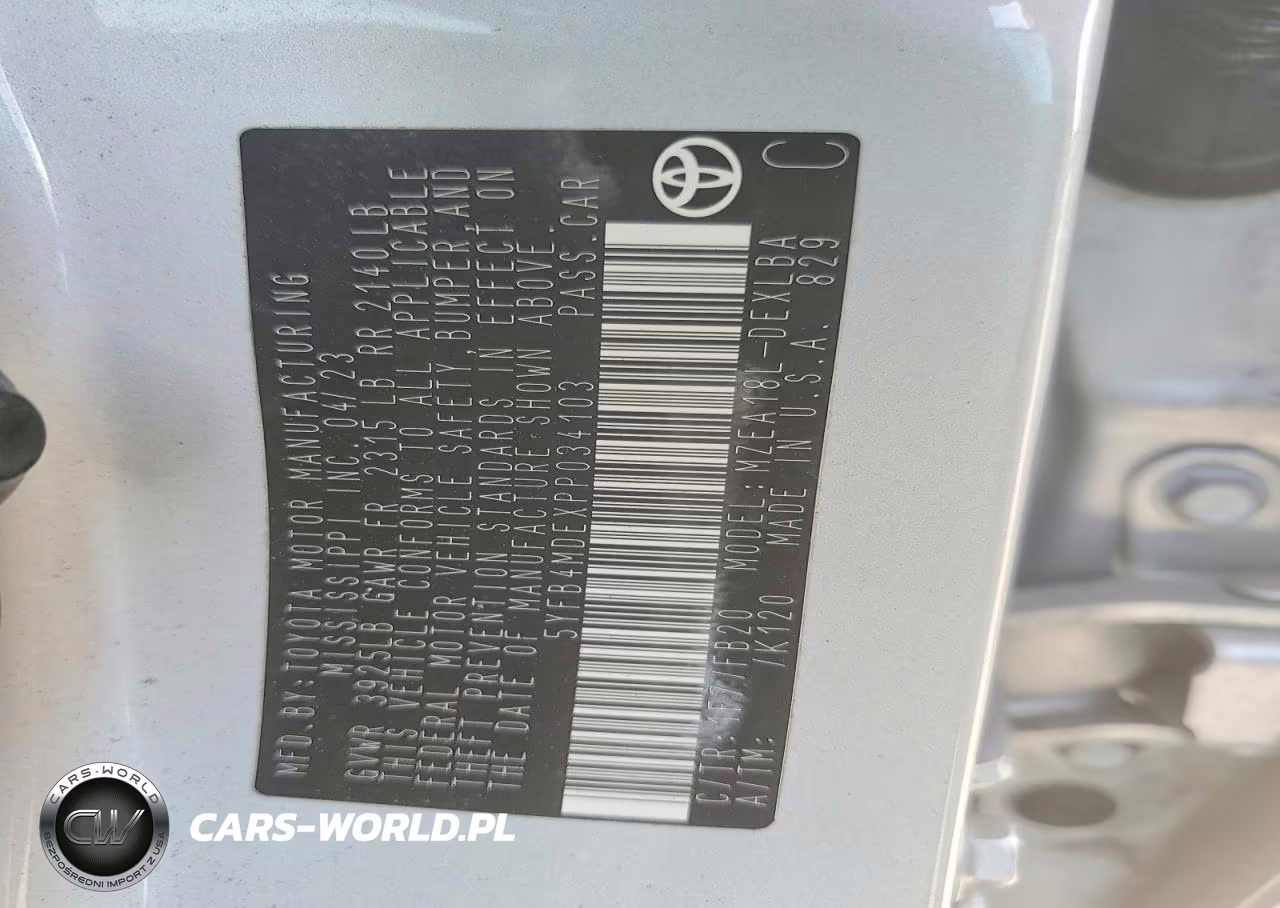 2023 Toyota Corolla Le VIN:5YFB4MDEXPP034103 - 13