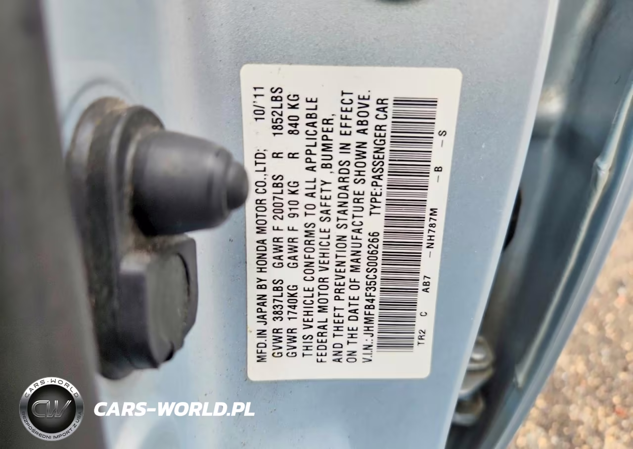 2012 Honda Civic Hybrid L VIN:JHMFB4F35CS006266 - 12