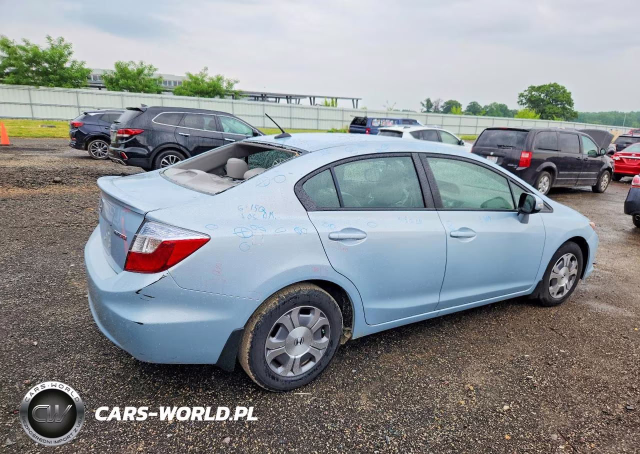 2012 Honda Civic Hybrid L VIN:JHMFB4F35CS006266 - 3