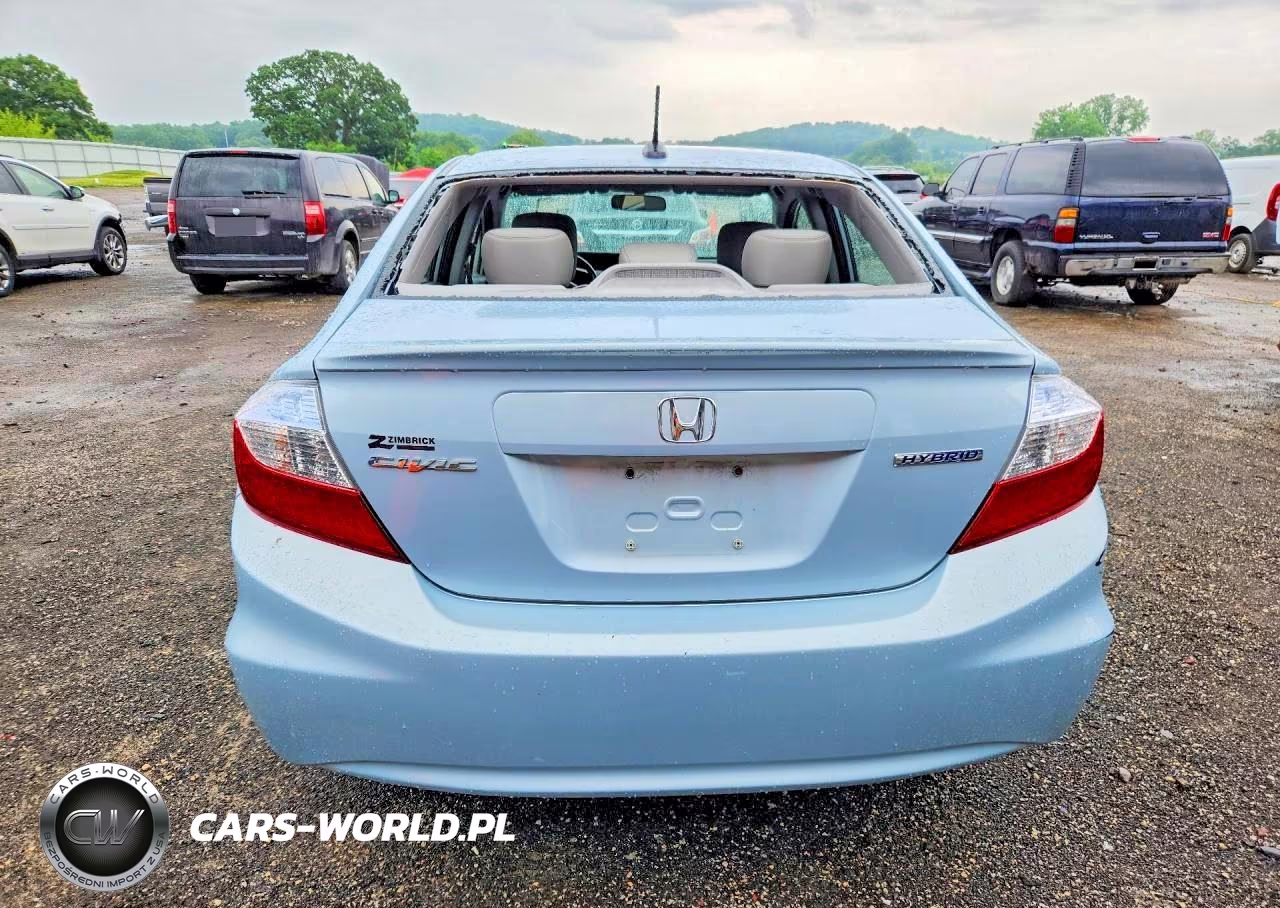 2012 Honda Civic Hybrid L VIN:JHMFB4F35CS006266 - 6