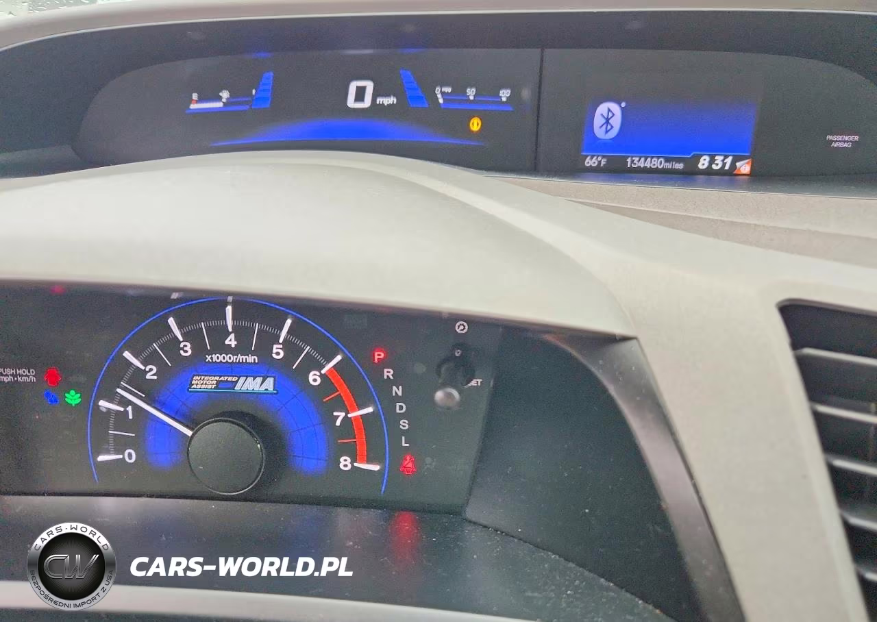 2012 Honda Civic Hybrid L VIN:JHMFB4F35CS006266 - 9