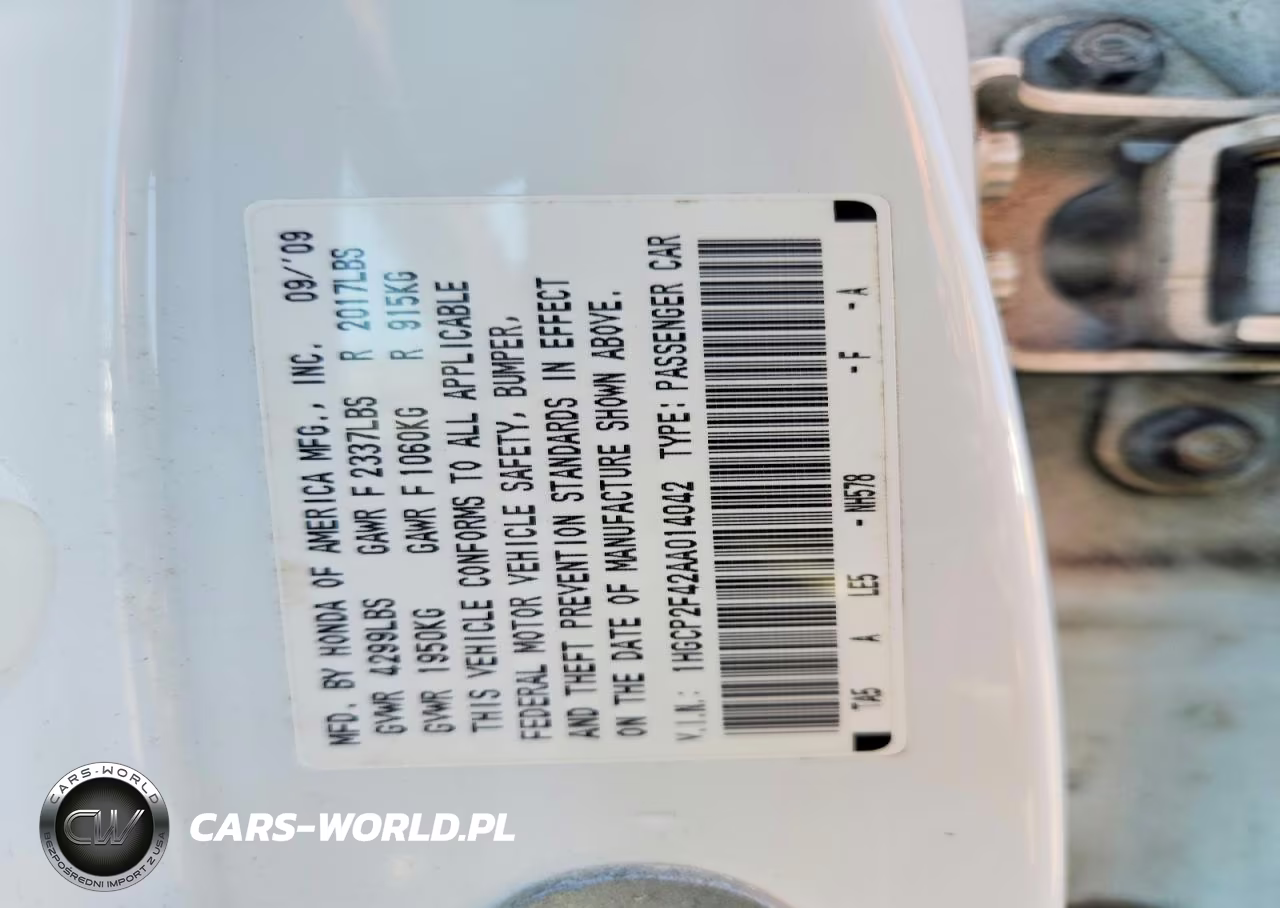 2010 Honda Accord Lxp VIN:1HGCP2F42AA014042 - 12