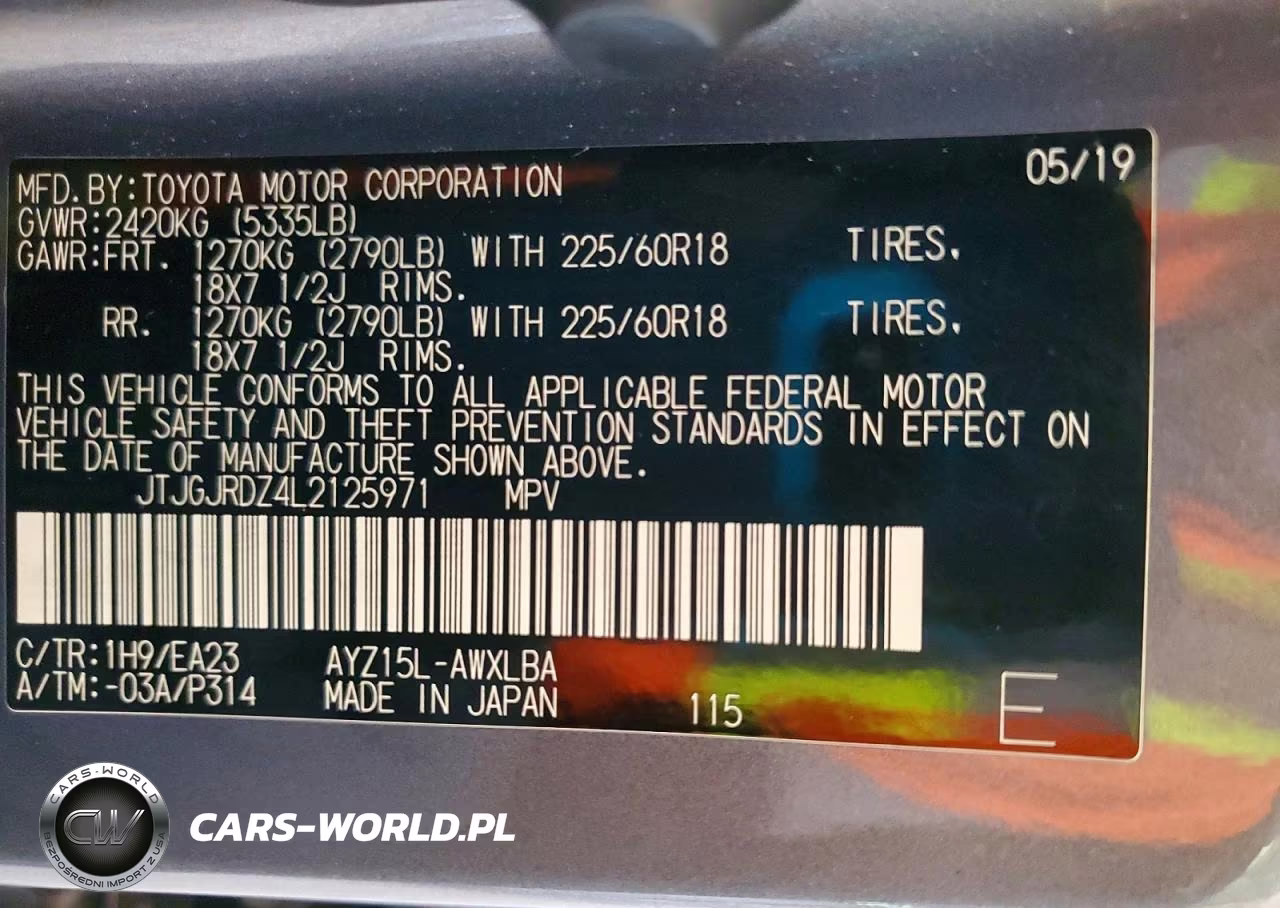 2020 Lexus Nx 300H VIN:JTJGJRDZ4L2125971 - 12