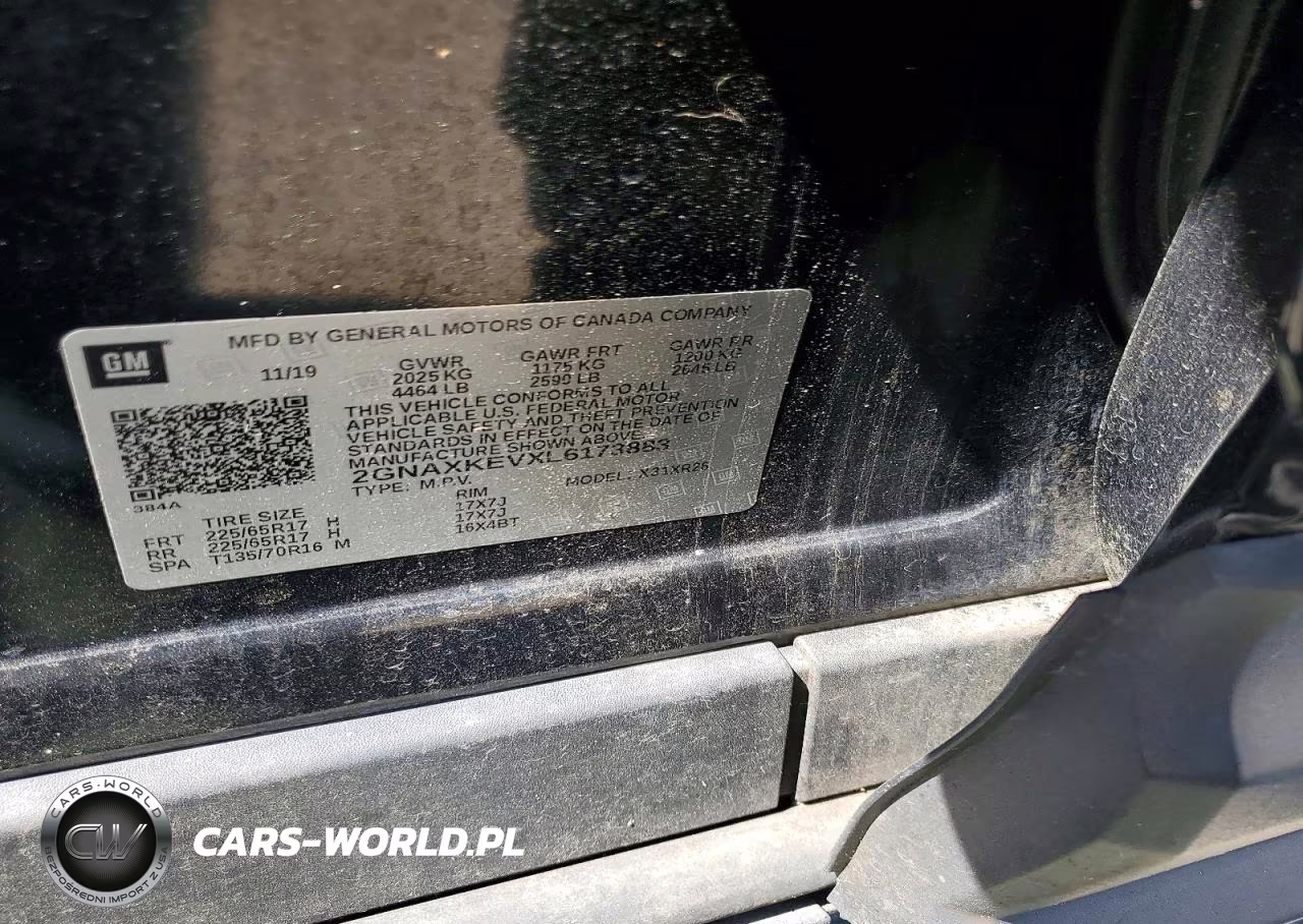 2020 Chevrolet Equinox Lt VIN:2GNAXKEVXL6173883 - 12